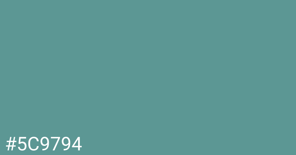 Hex color #5c9794 graphic