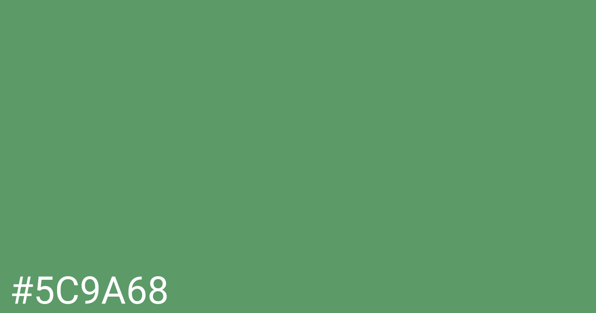 Hex color #5c9a68 graphic