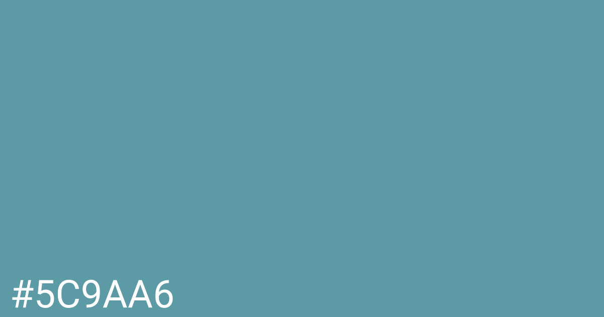 Hex color #5c9aa6 graphic