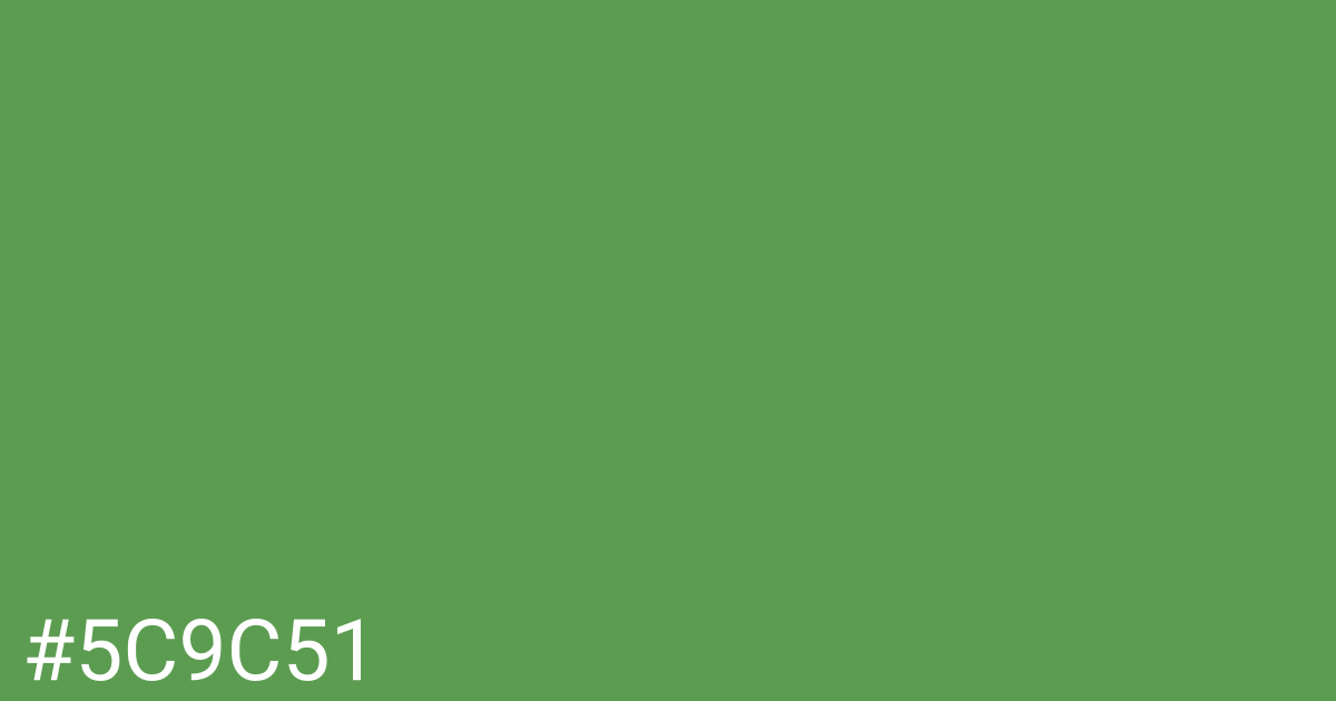 Hex color #5c9c51 graphic