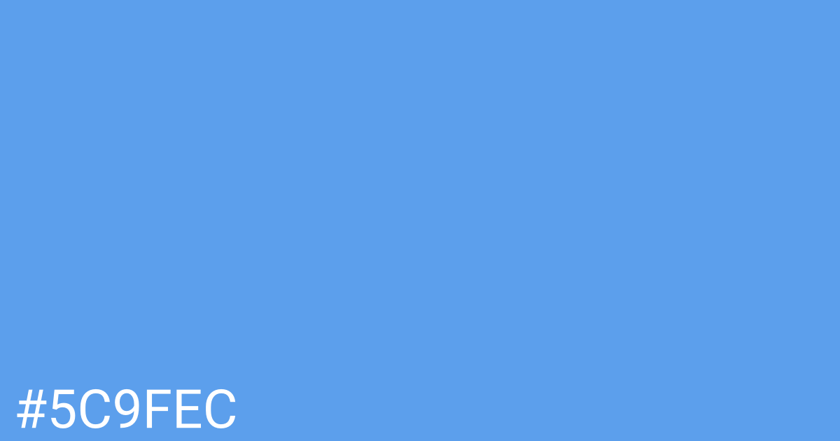 Hex color #5c9fec graphic