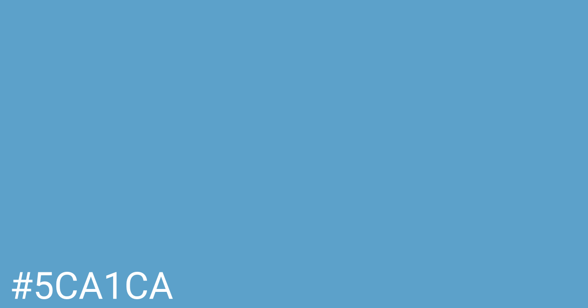 Hex color #5ca1ca graphic