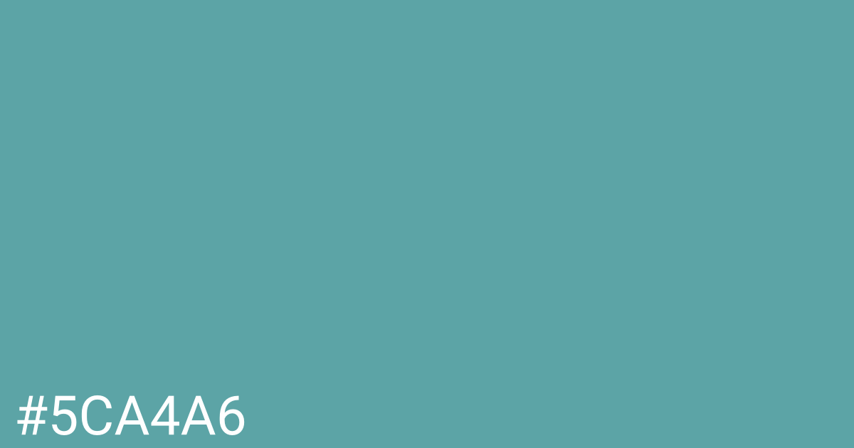 Hex color #5ca4a6 graphic