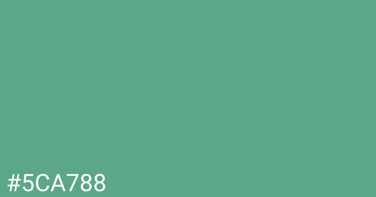 Hex color #5ca788 graphic