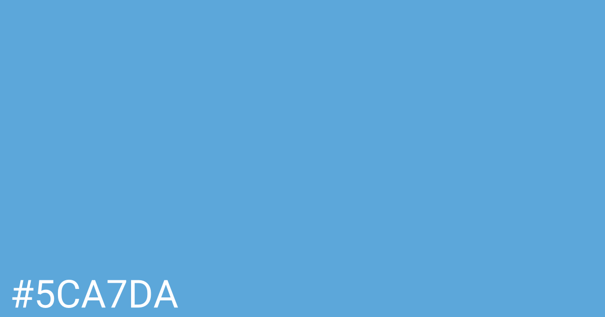 Hex color #5ca7da graphic