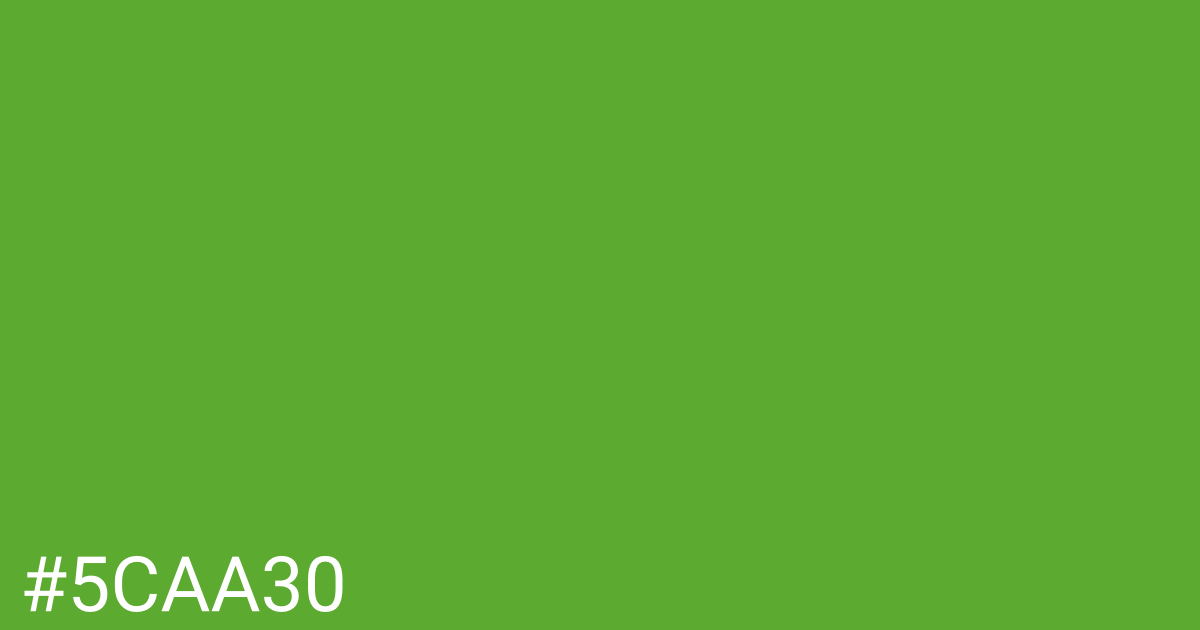 Hex color #5caa30 graphic