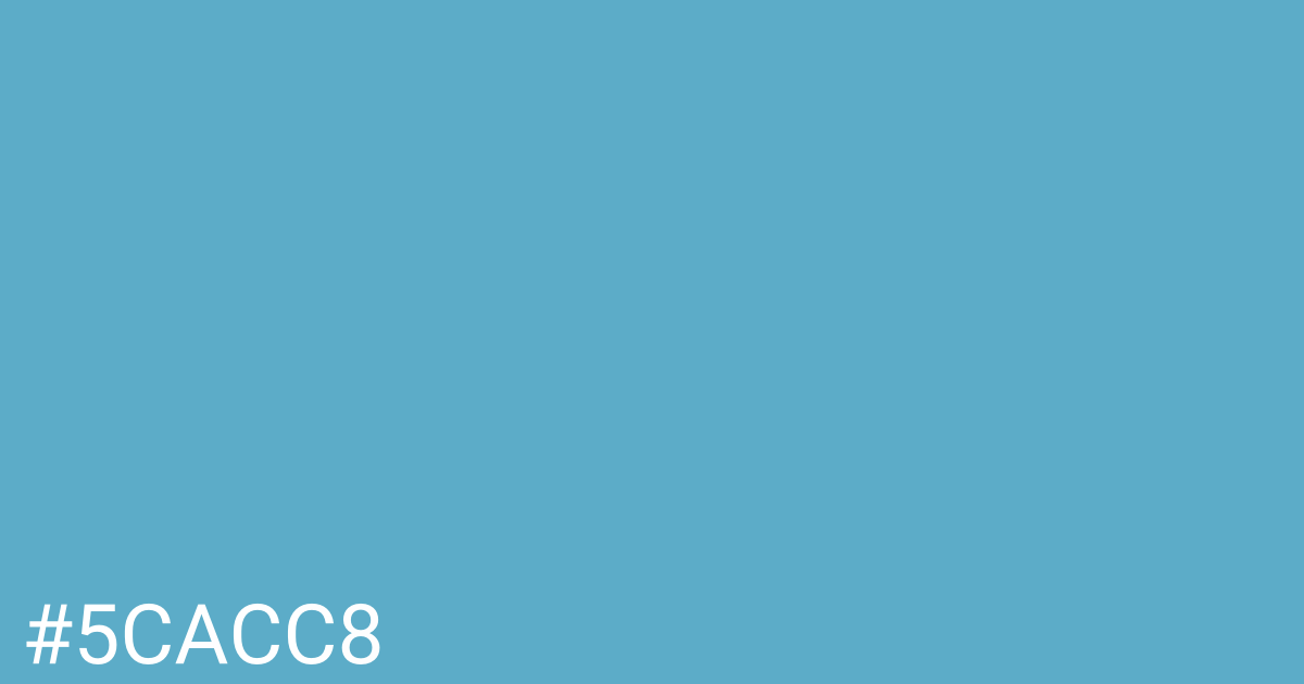 Hex color #5cacc8 graphic