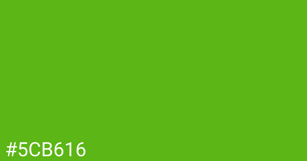 Hex color #5cb616 graphic