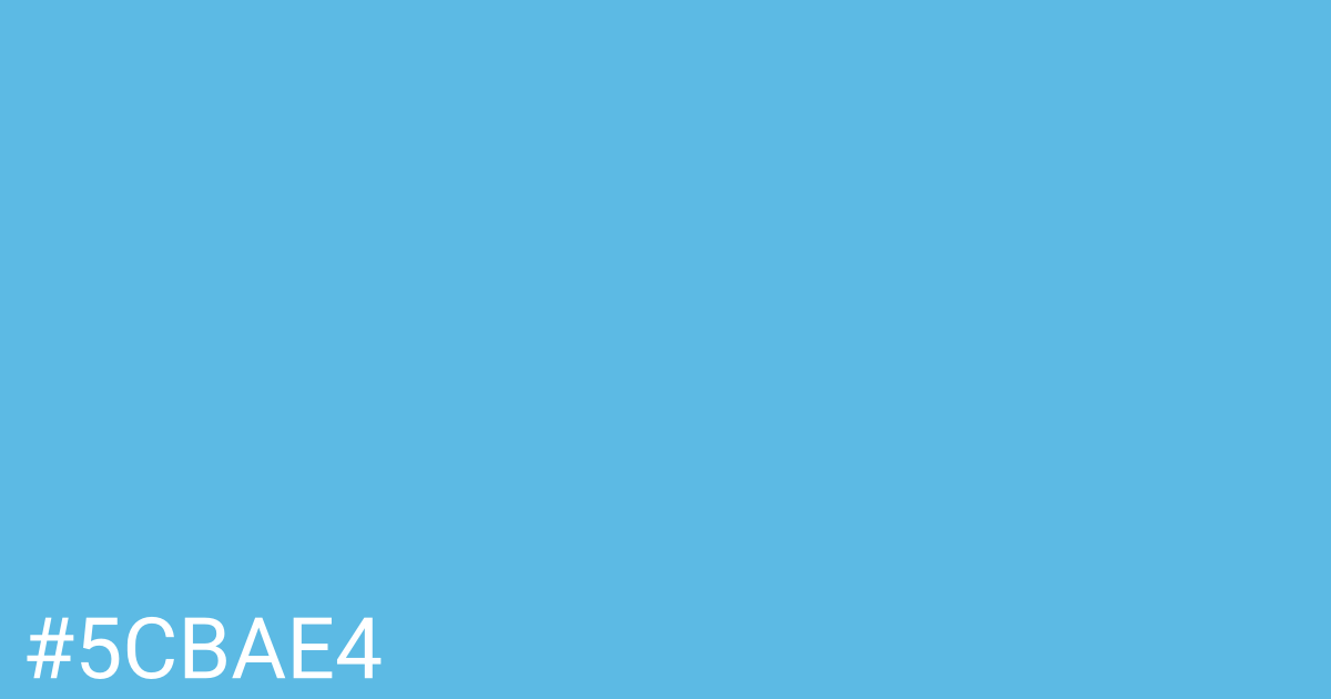 Hex color #5cbae4 graphic