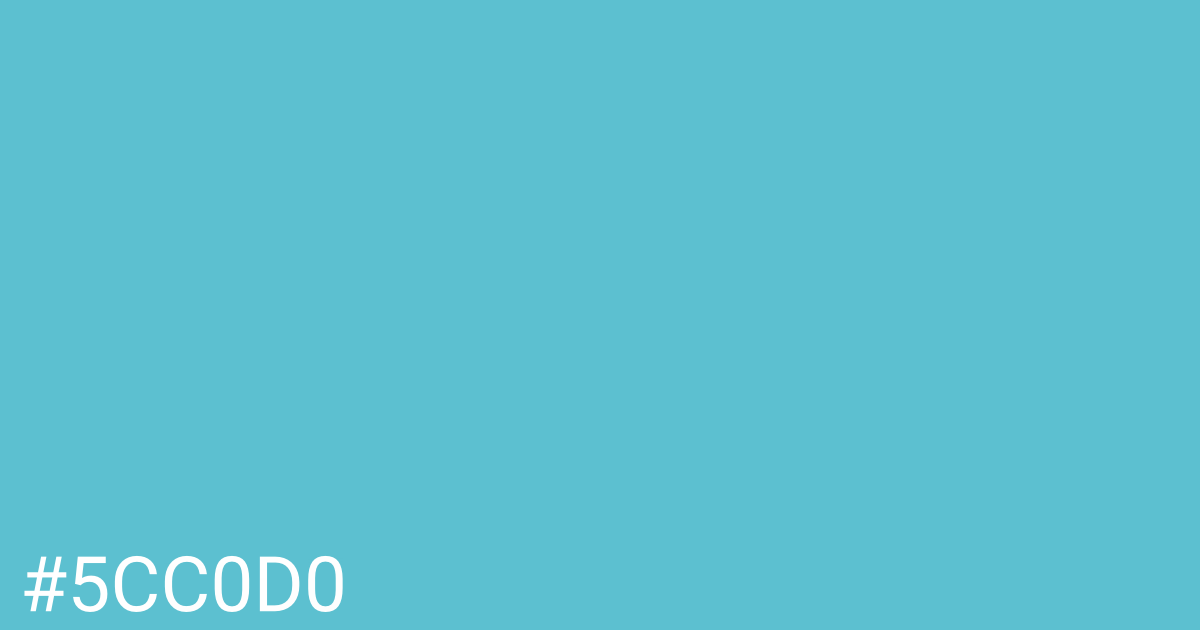 Hex color #5cc0d0 graphic