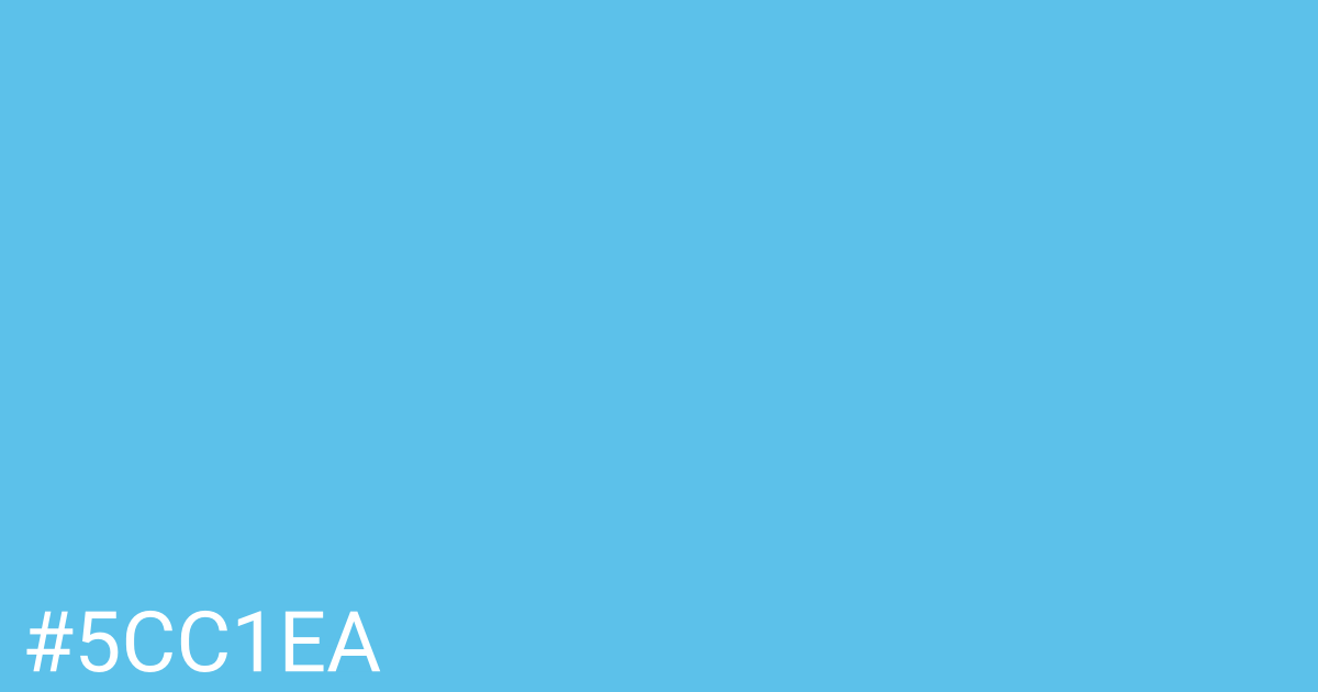 Hex color #5cc1ea graphic