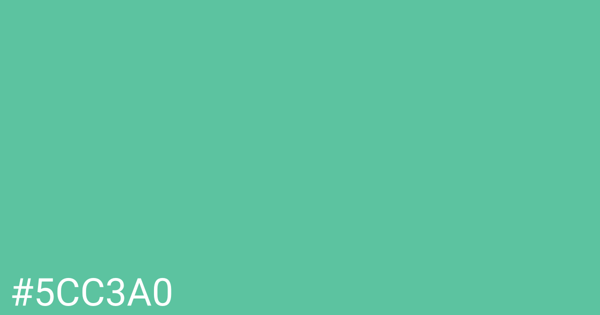 Hex color #5cc3a0 graphic