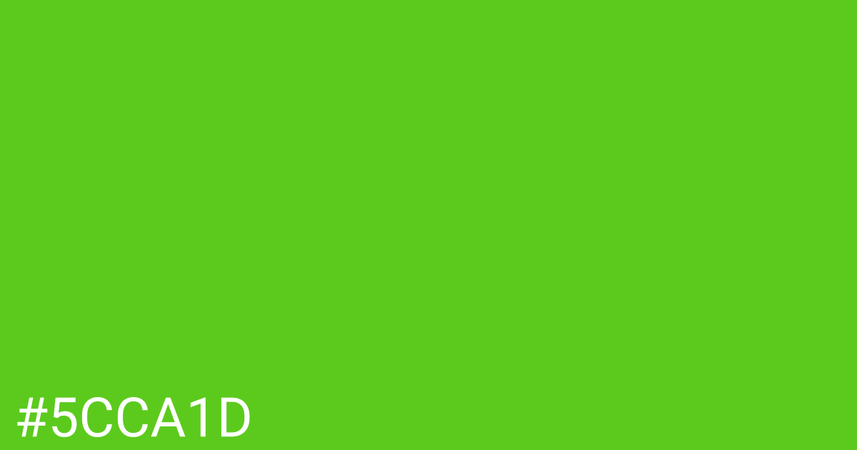 Hex color #5cca1d graphic