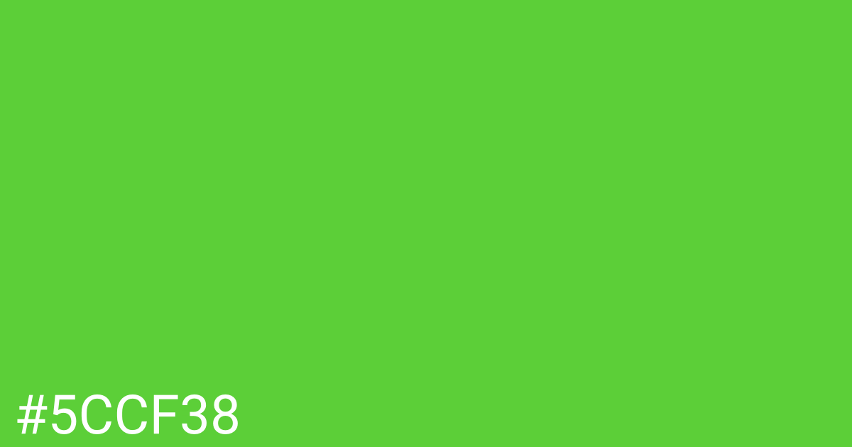 Hex color #5ccf38 graphic