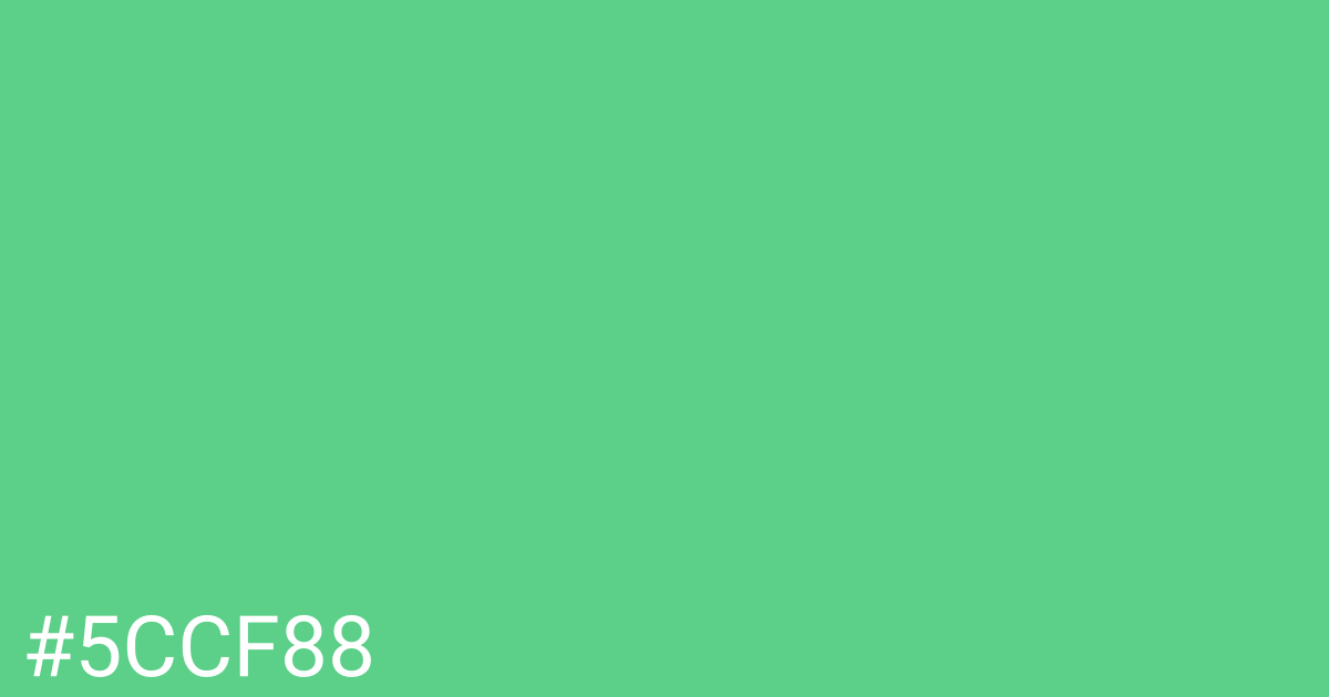 Hex color #5ccf88 graphic