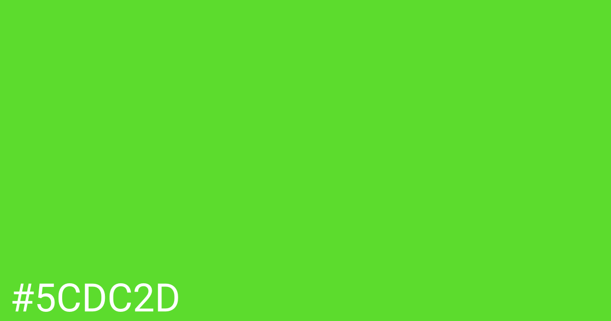 Hex color #5cdc2d graphic