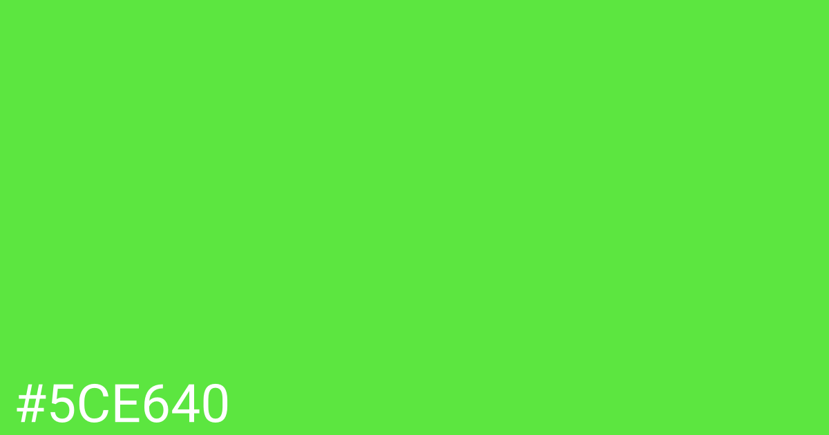 Hex color #5ce640 graphic