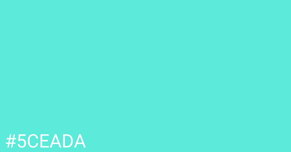 Hex color #5ceada graphic