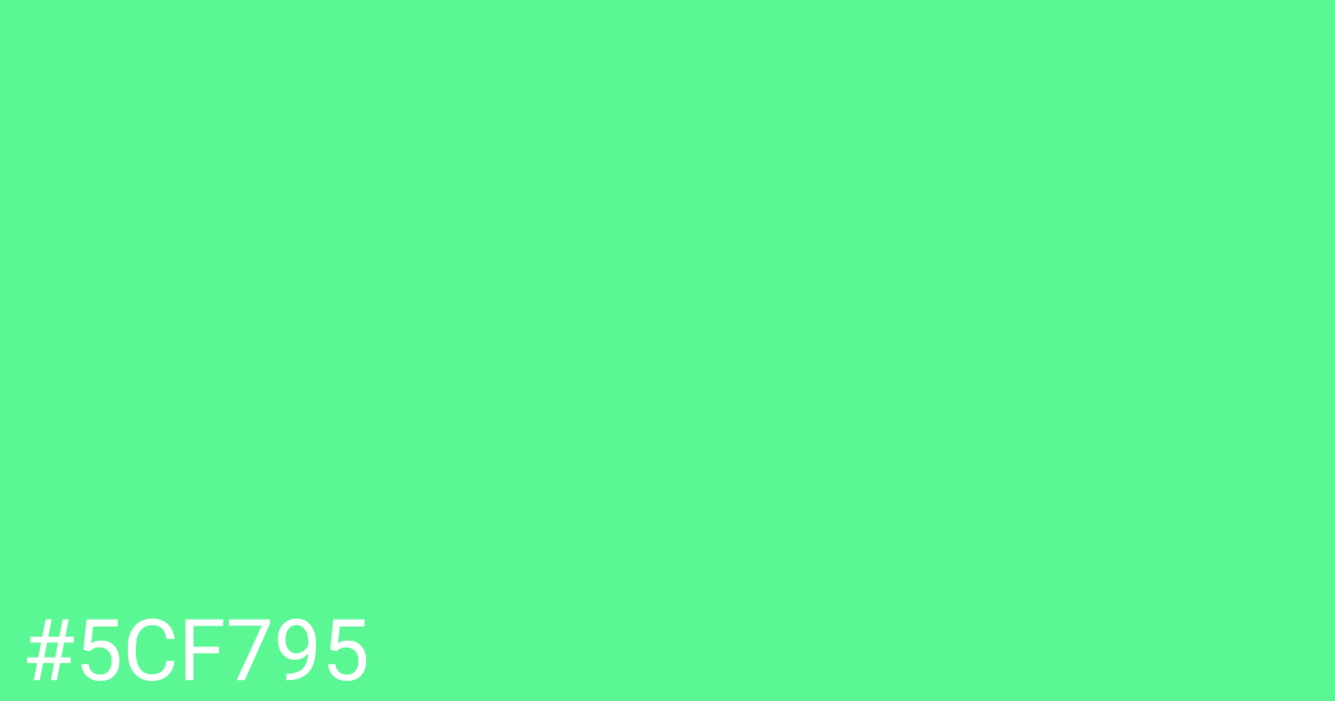 Hex color #5cf795 graphic