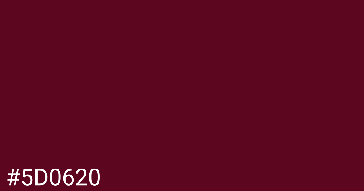 Hex color #5d0620 graphic