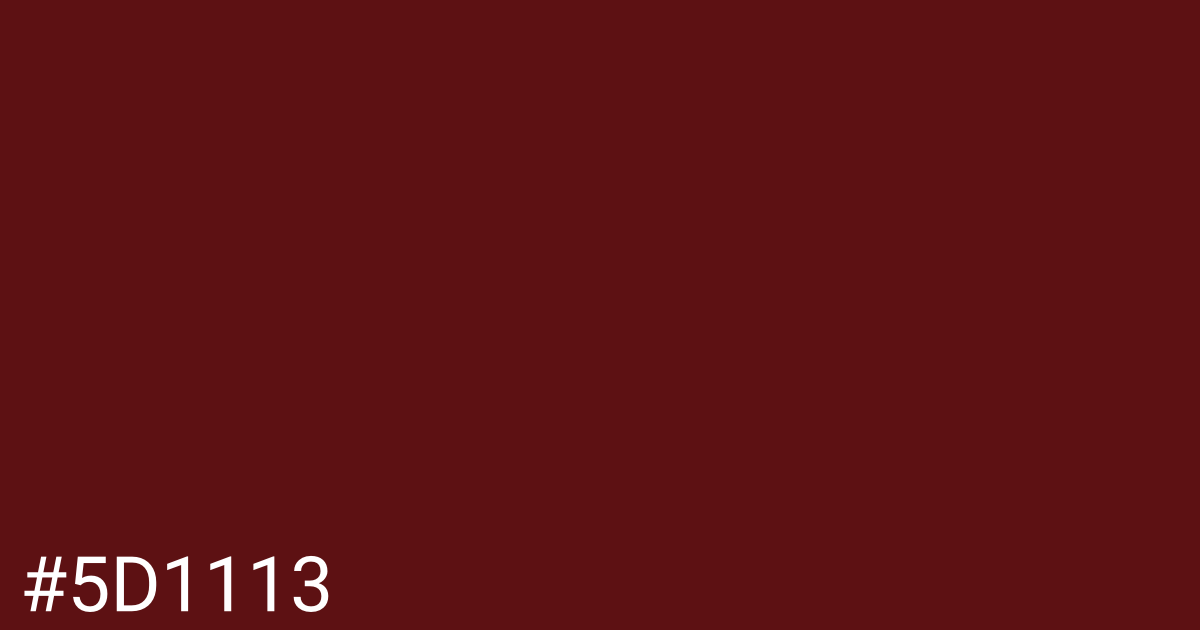 Hex color #5d1113 graphic