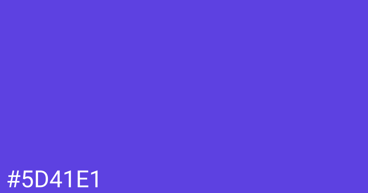 Hex color #5d41e1 graphic
