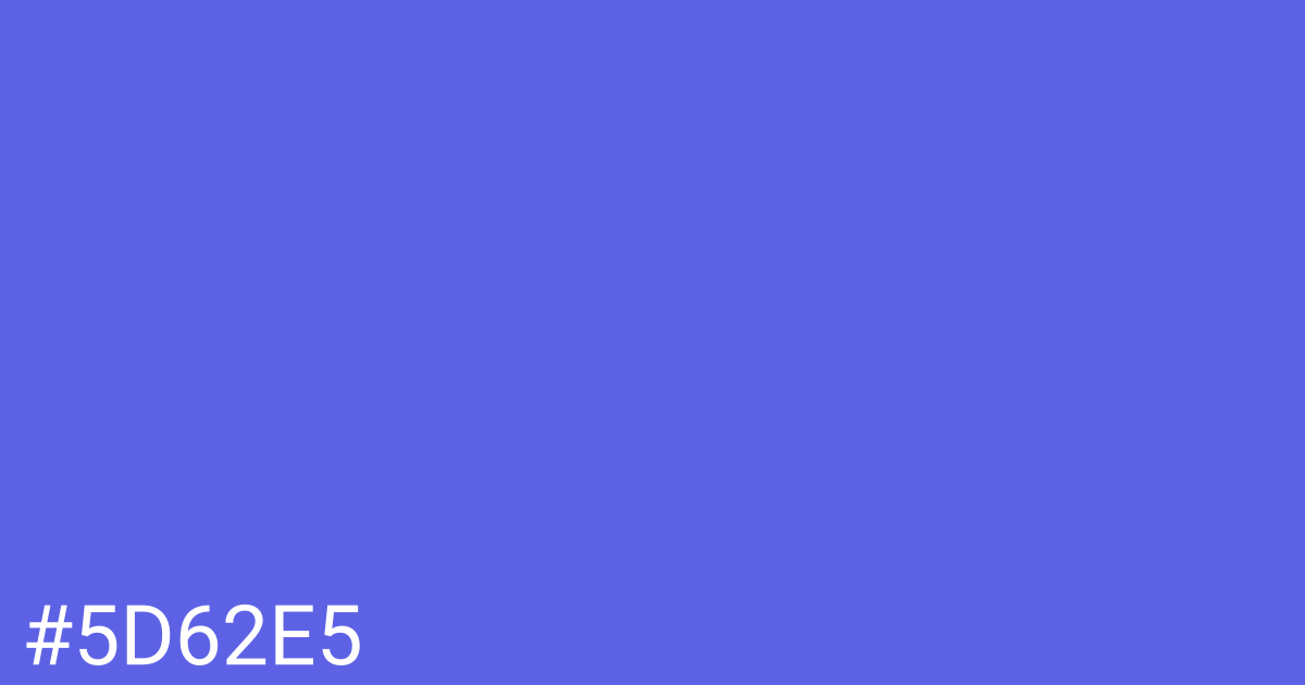 Hex color #5d62e5 graphic