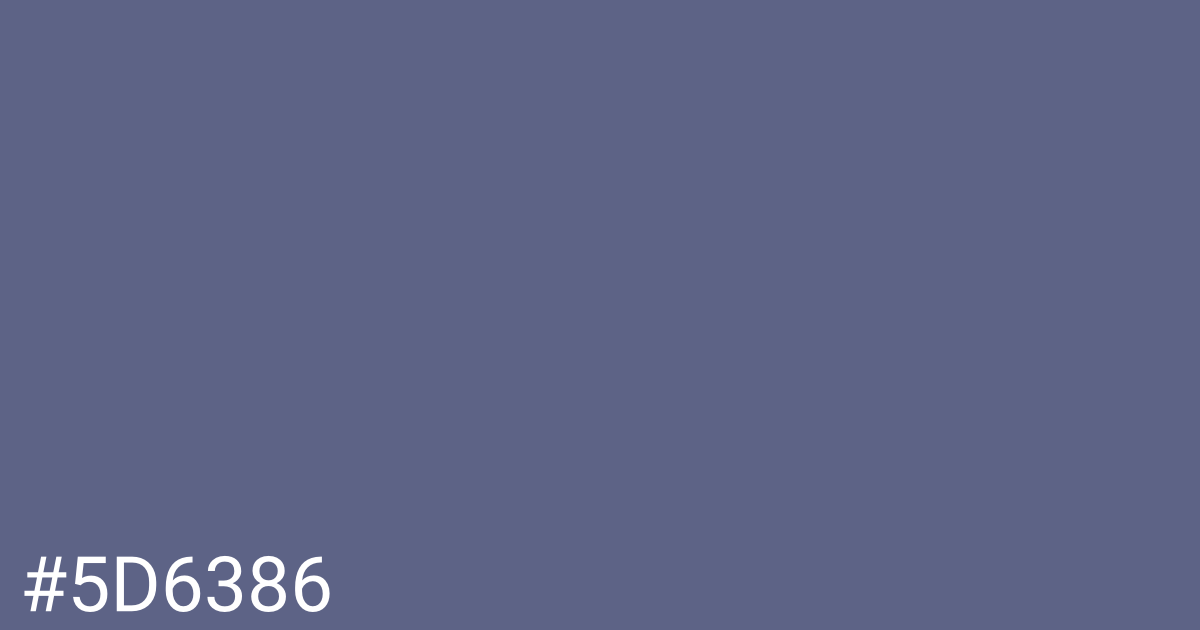 Hex color #5d6386 graphic
