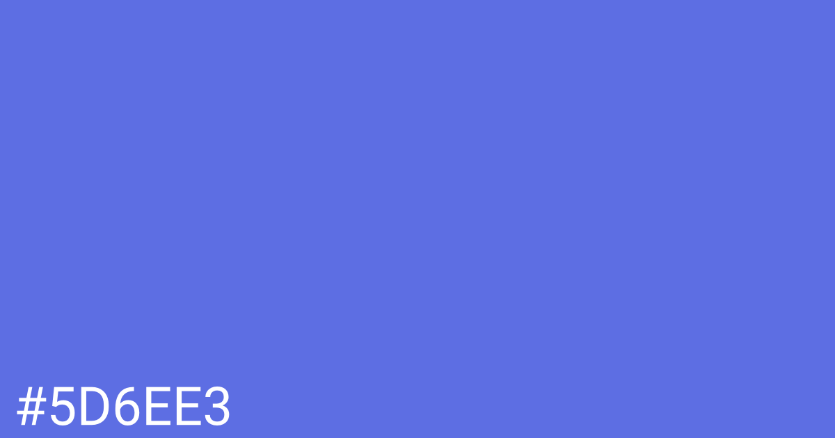 Hex color #5d6ee3 graphic