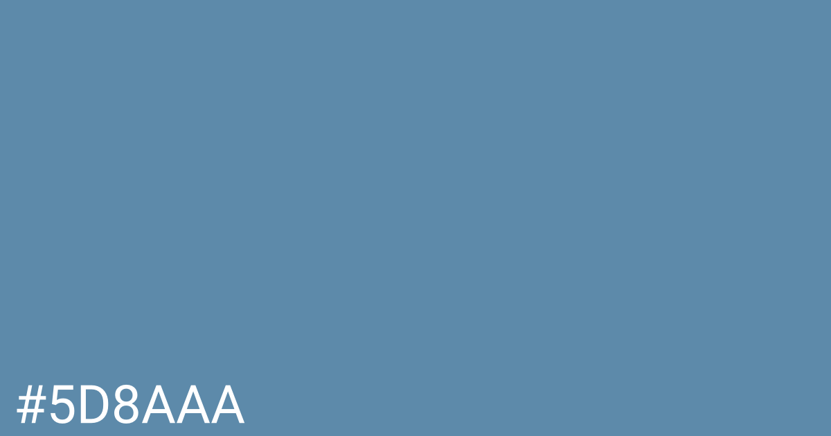 Hex color #5d8aaa graphic