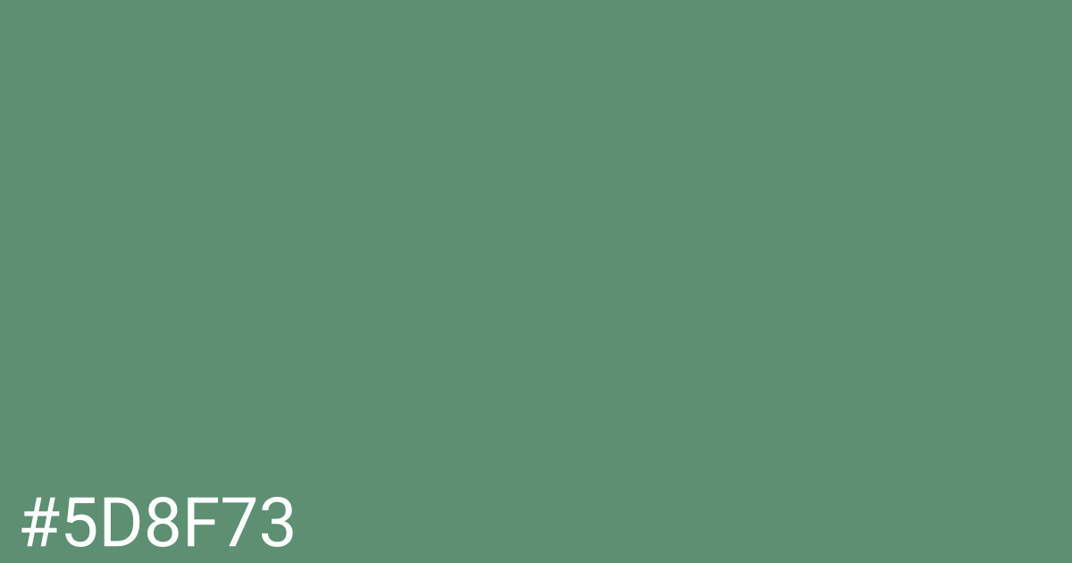 Hex color #5d8f73 graphic