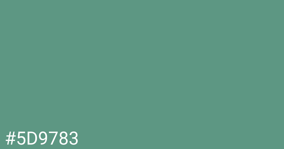 Hex color #5d9783 graphic