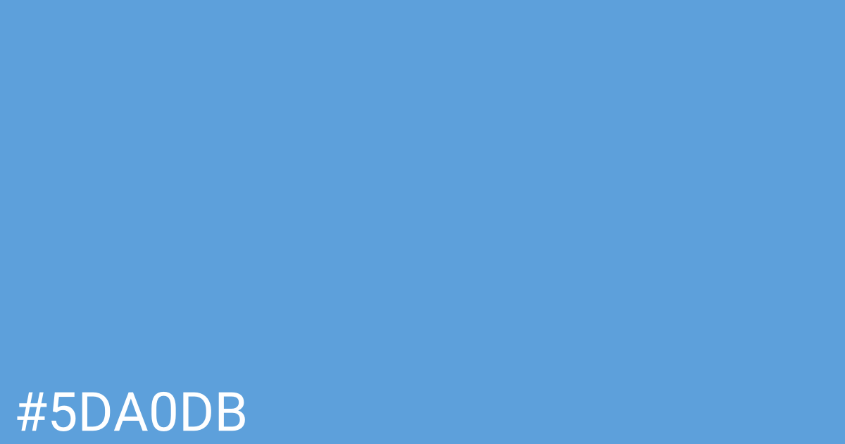 Hex color #5da0db graphic