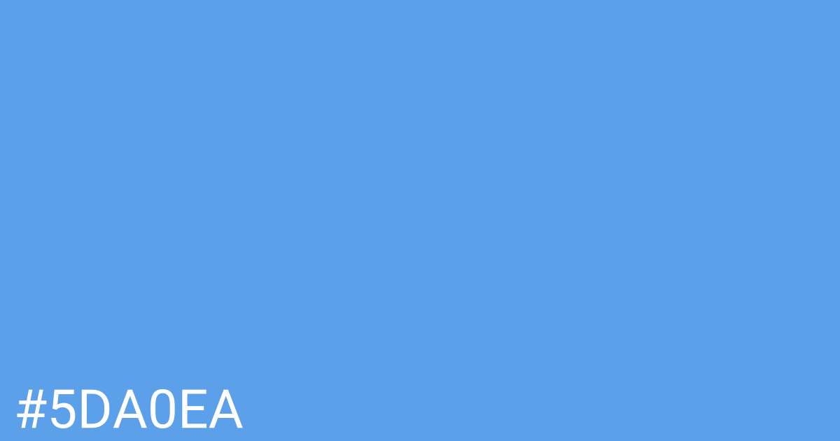 Hex color #5da0ea graphic