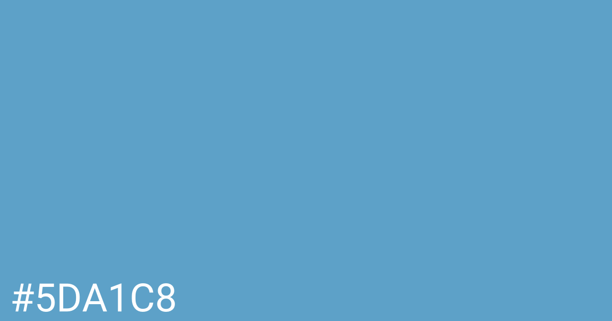 Hex color #5da1c8 graphic