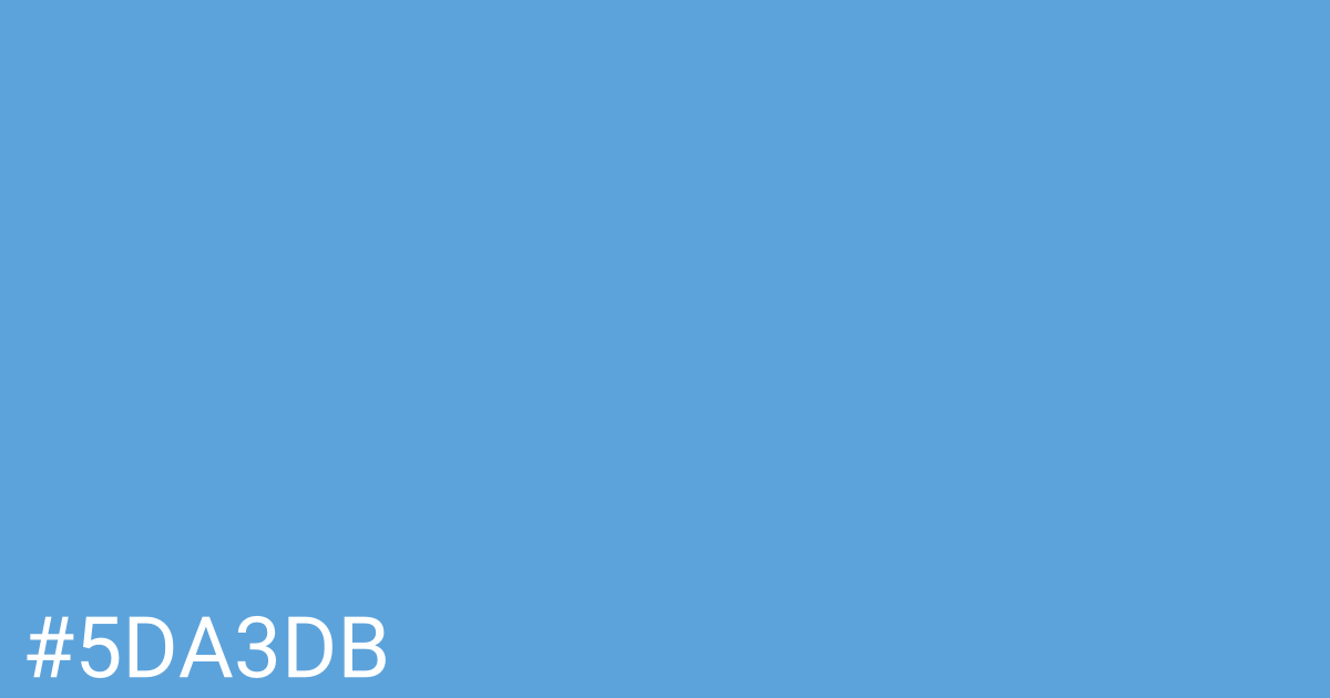 Hex color #5da3db graphic