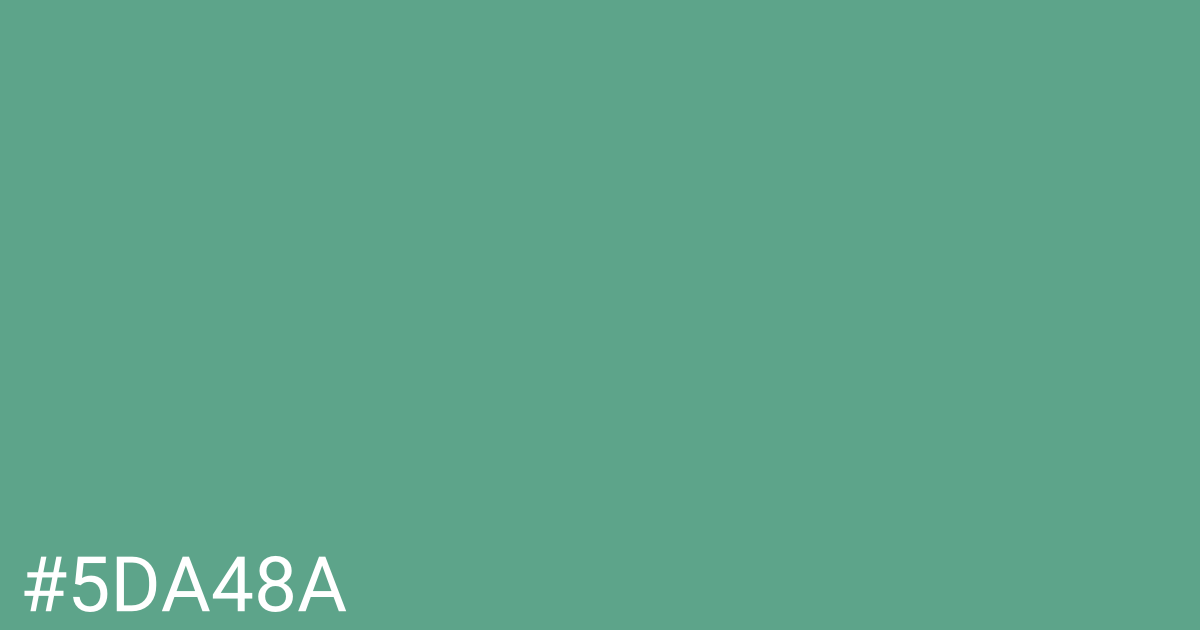 Hex color #5da48a graphic