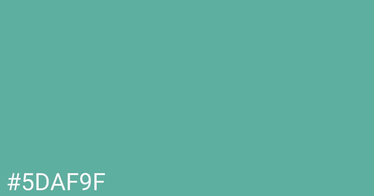 Hex color #5daf9f graphic