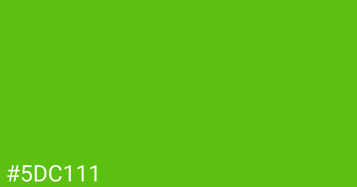Hex color #5dc111 graphic