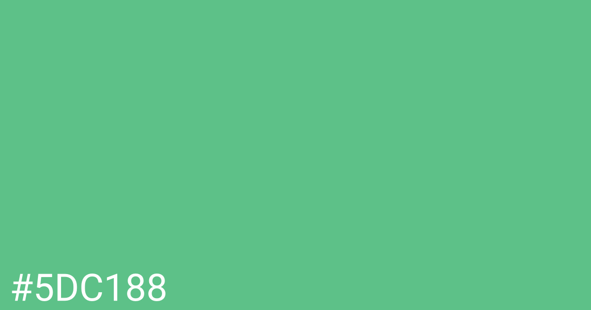 Hex color #5dc188 graphic