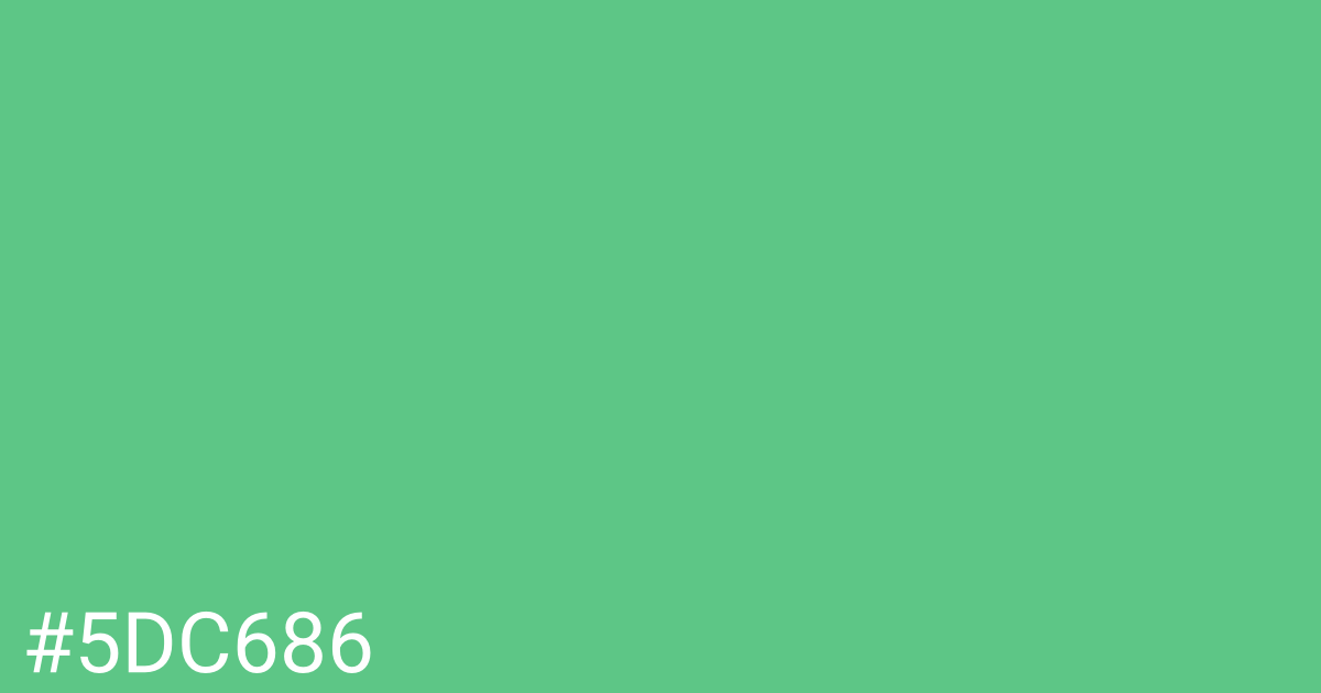 Hex color #5dc686 graphic