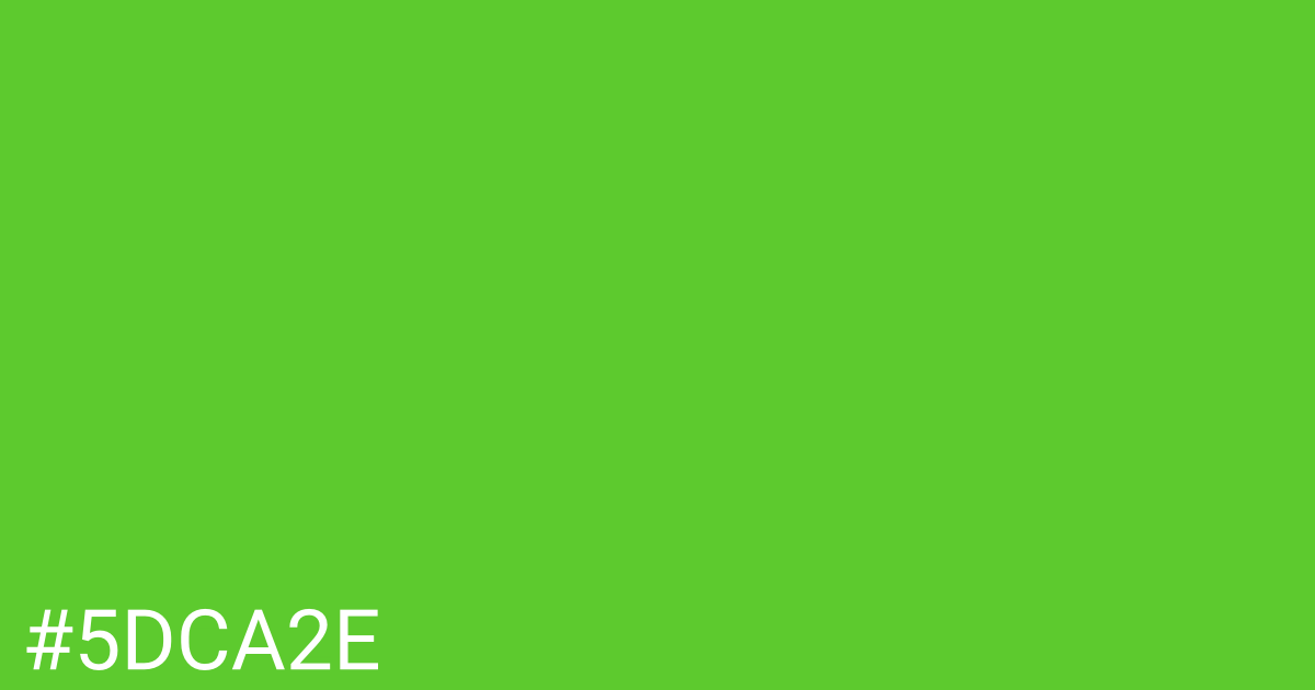 Hex color #5dca2e graphic