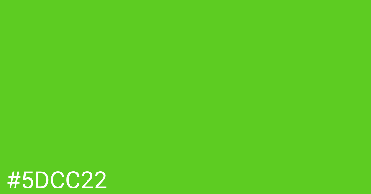Hex color #5dcc22 graphic