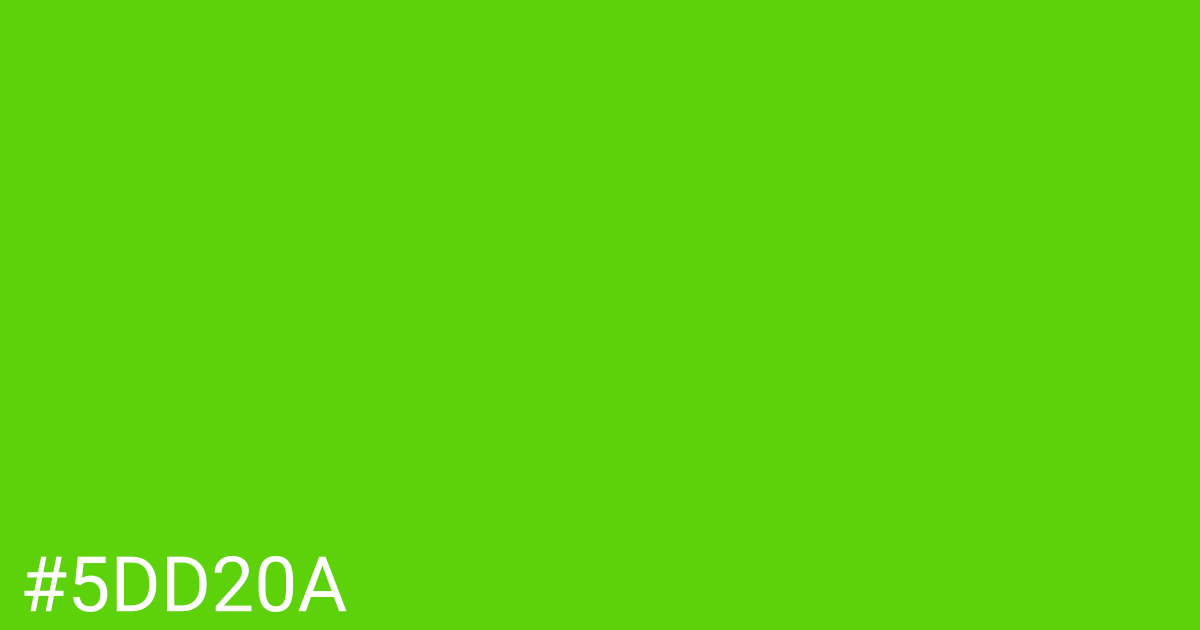 Hex color #5dd20a graphic