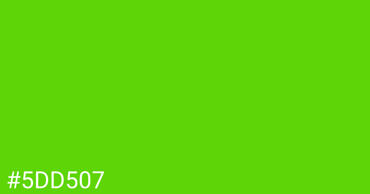 Hex color #5dd507 graphic