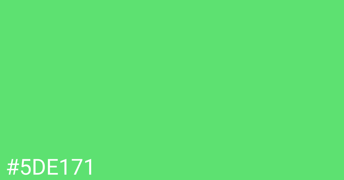 Hex color #5de171 graphic
