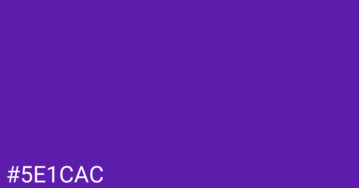 Hex color #5e1cac graphic