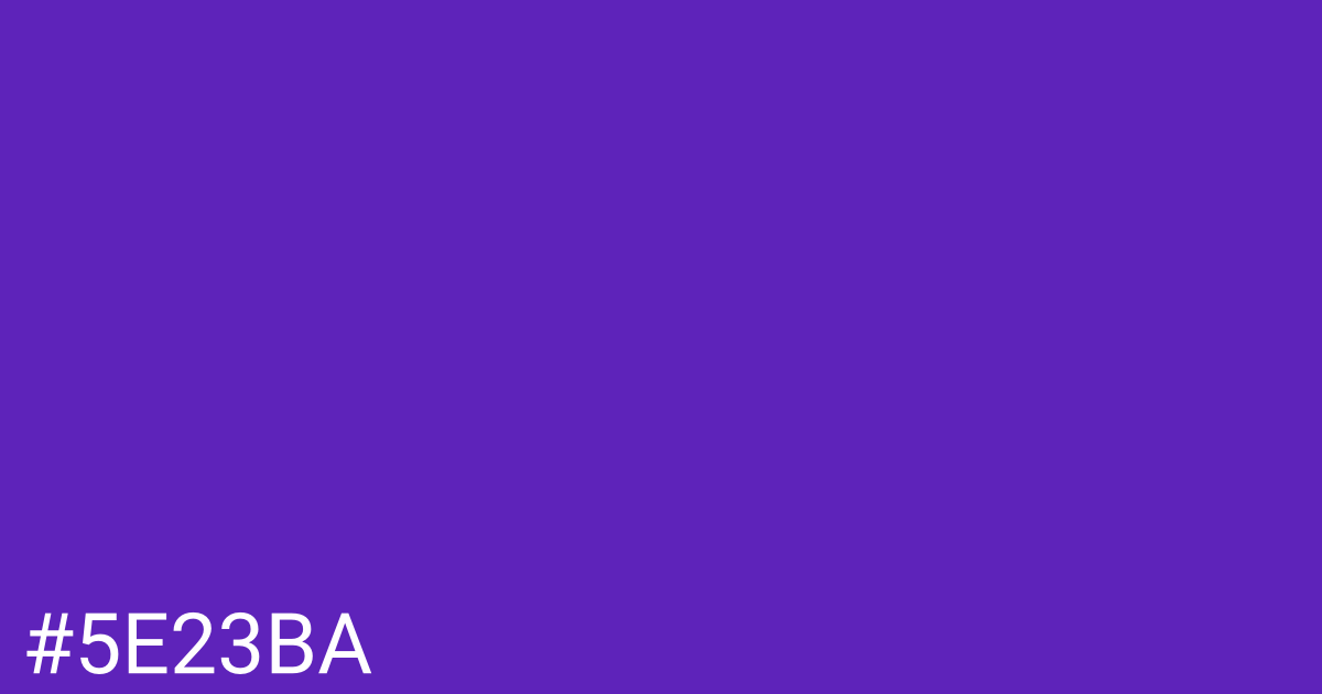 Hex color #5e23ba graphic