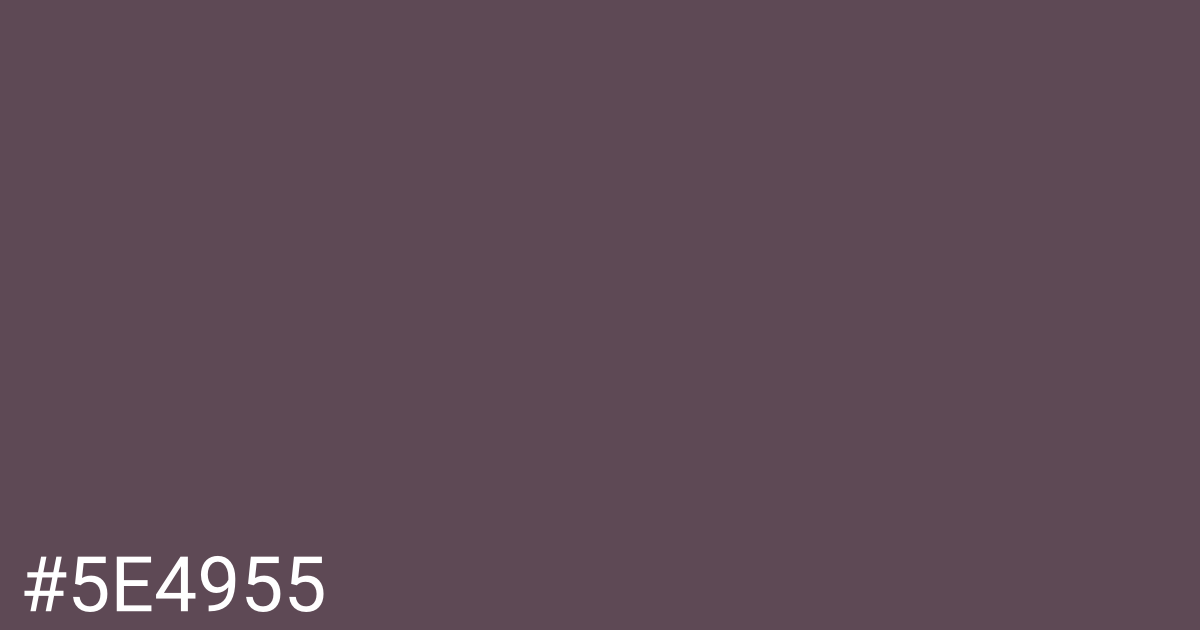 Hex color #5e4955 graphic