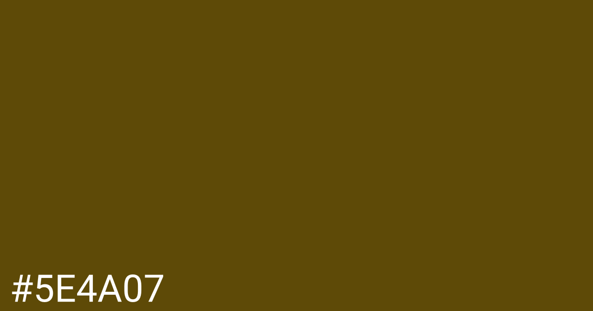 Hex color #5e4a07 graphic
